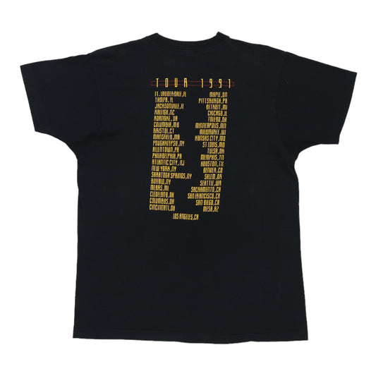 1991 Styx Edge Of The Century Tour Shirt Back
