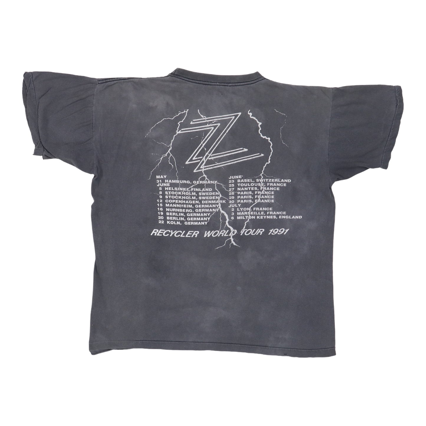 1991 ZZ Top Recycler Tour Shirt