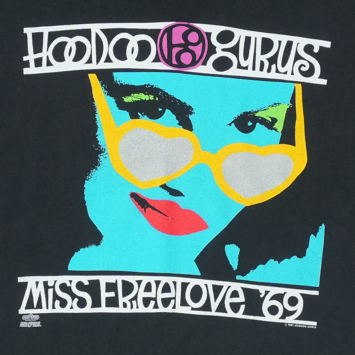 1991 Hoodoo Gurus Miss Freelove 69 Shirt