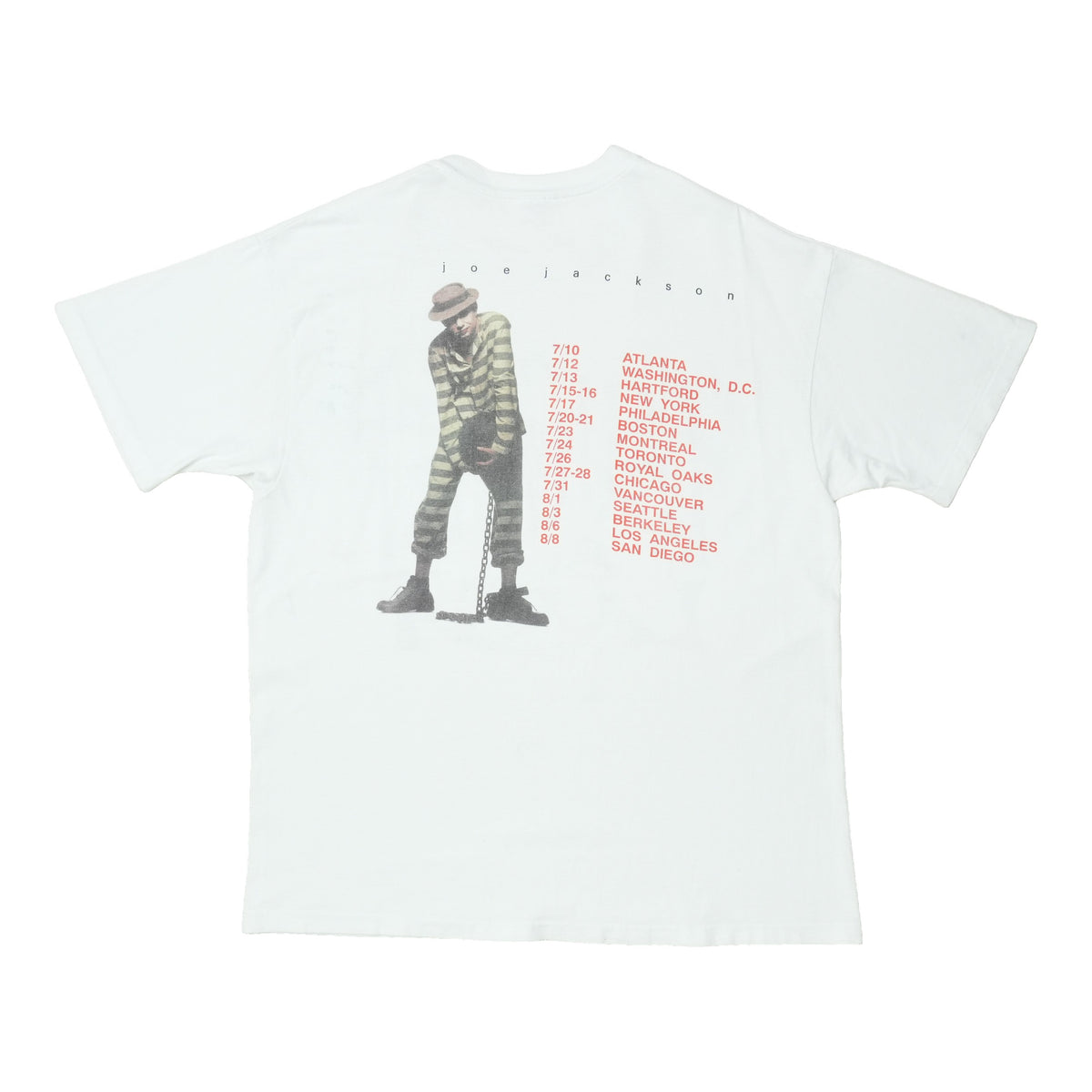 1991 Joe Jackson Laughter and Lust Tour Shirt