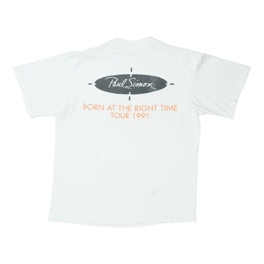 1991 Paul Simon Born At The Right Time Tour Shirt