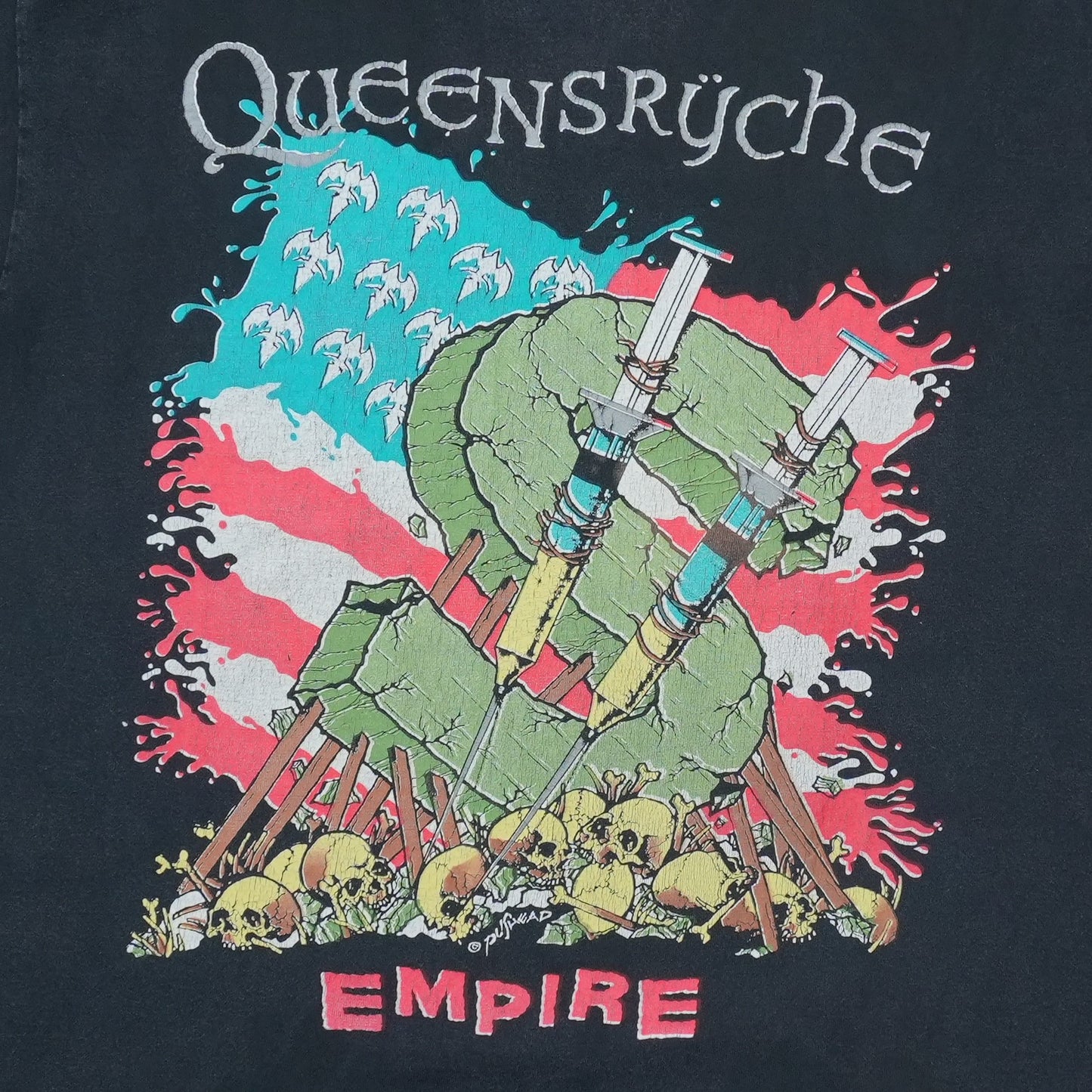 1991 Queensryche Building Empires World Tour Shirt