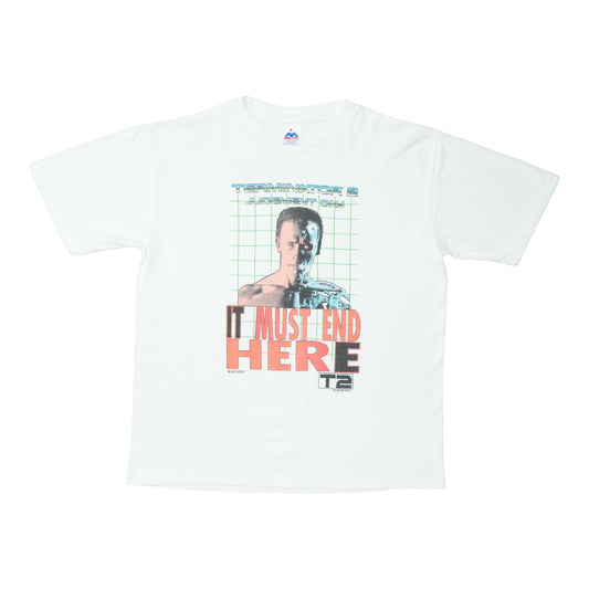 1991 Terminator 2 It Must End Here Shirt