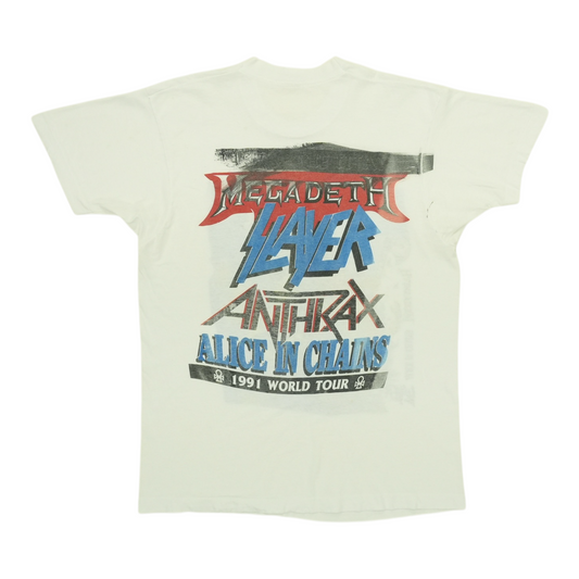 1991 Clash Of The Titans Concert Shirt Back