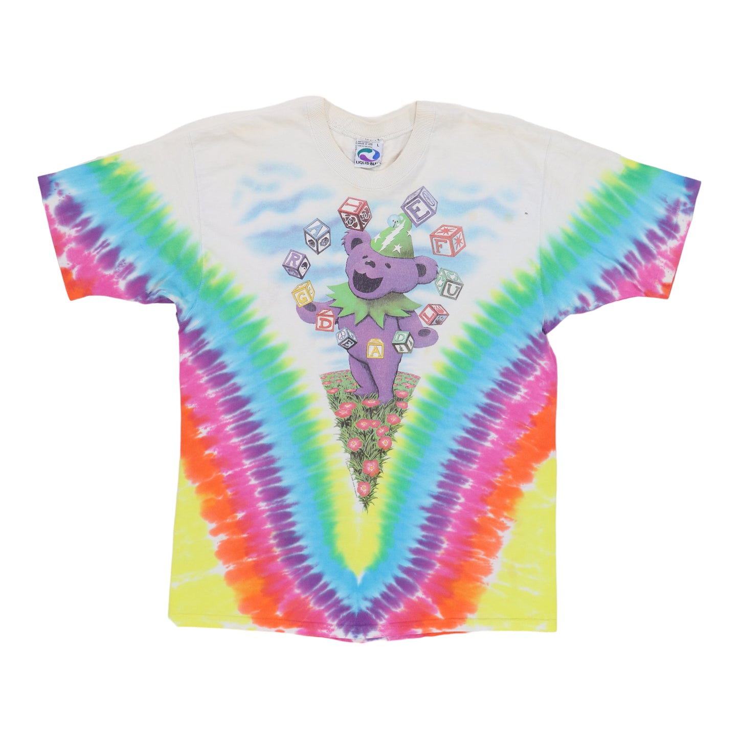 1991 Grateful Dead Liquid Blue Spring Tour Tie Dye Shirt