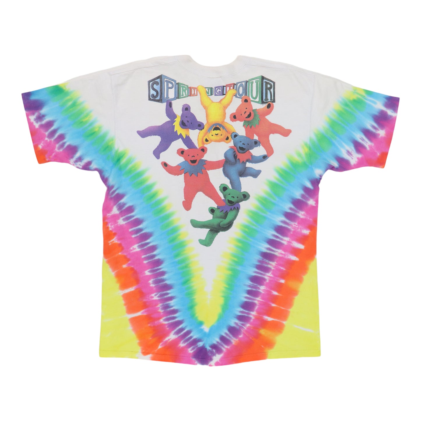 1991 Grateful Dead Liquid Blue Spring Tour Tie Dye Shirt