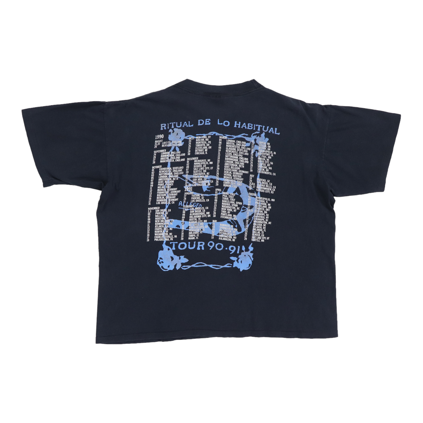 1991 Jane's Addiction Ritual De Lo Habitual Tour Shirt