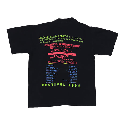 1991 Lollapalooza Tour Shirt Back