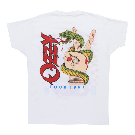 1991 Ozzy Osbourne Tour Shirt Back