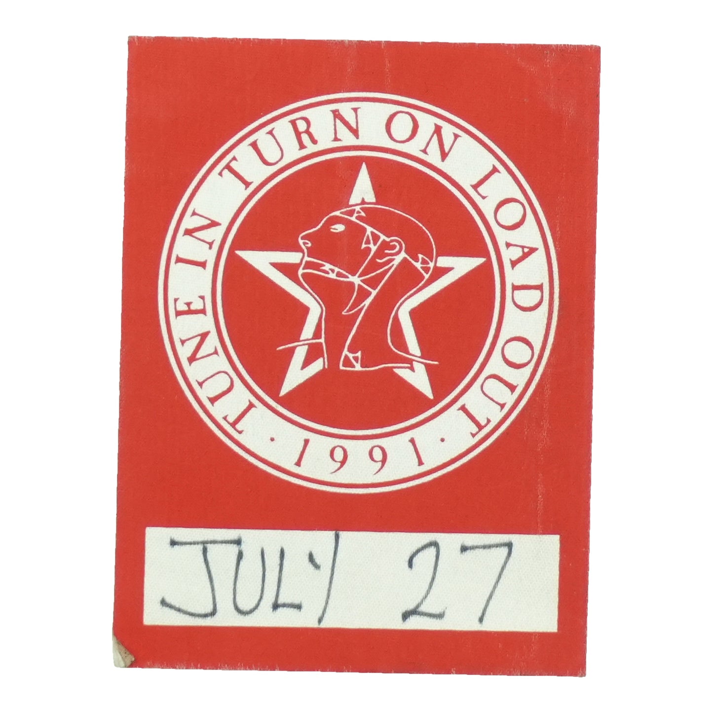 1991 Sisters Of Mercy Tune In Turn On Load Out Crew Pass front