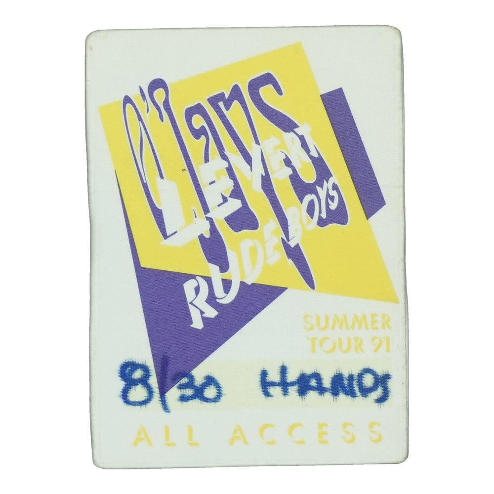 1991 The O'Jays Levert Summer Tour All Access Backstage Pass front