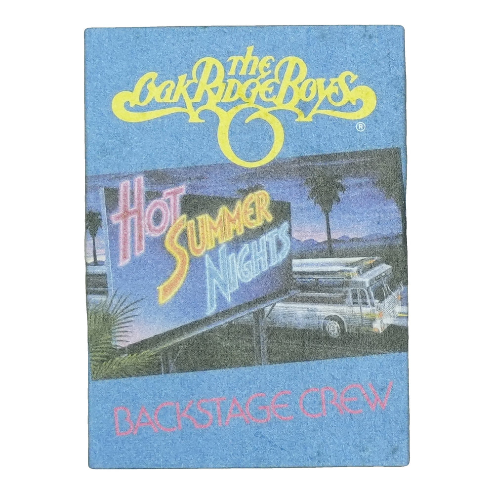 1991 The Oak Ridge Boys Hot Summer Nights Crew Backstage Pass front