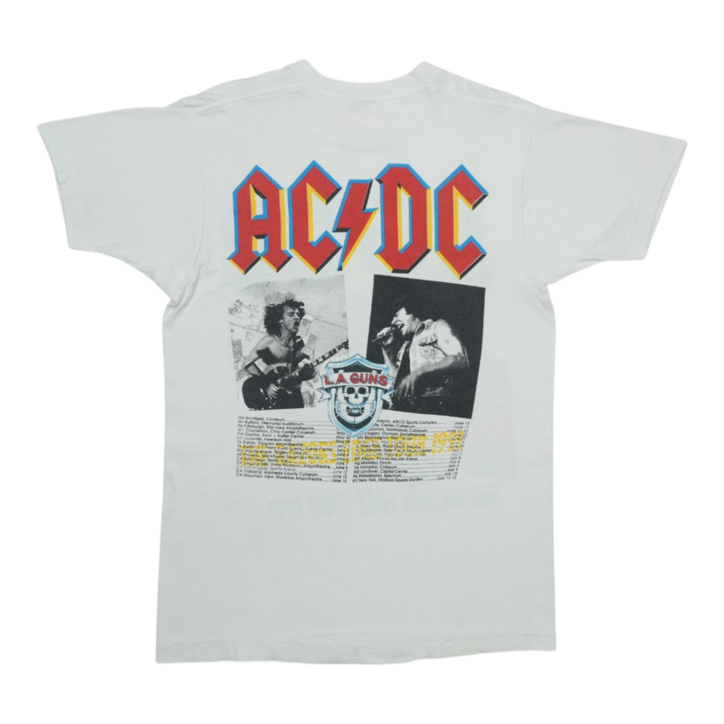 1991 AC-DC The Razors Edge Tour Shirt Back