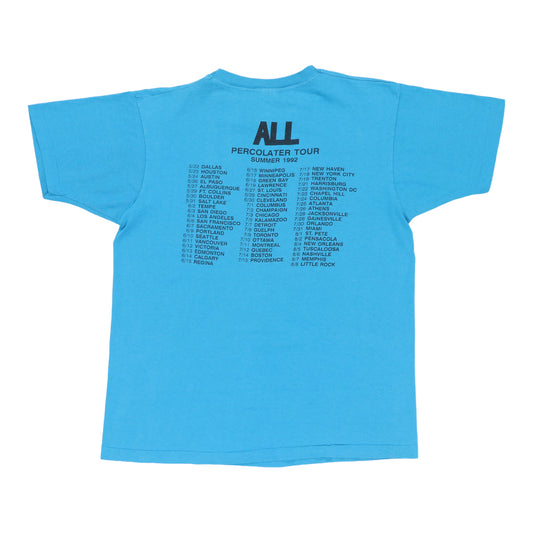 1992 All Percolator Tour Shirt Back