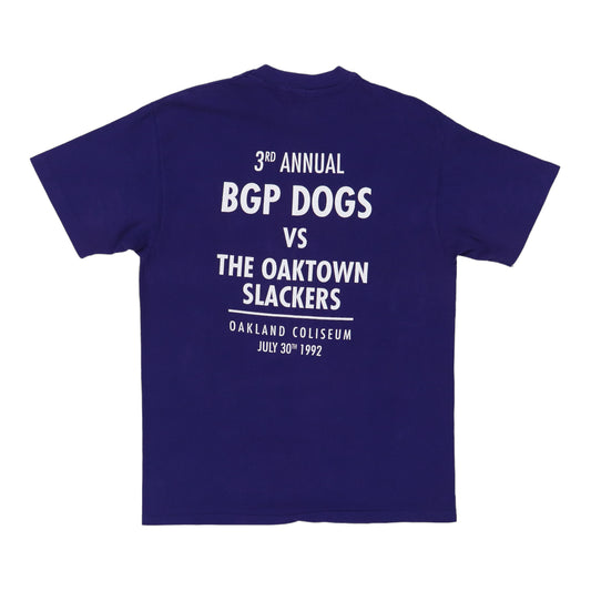 1992 Bill Graham BGP Dogs Vs Oaktown Slackers Shirt Back