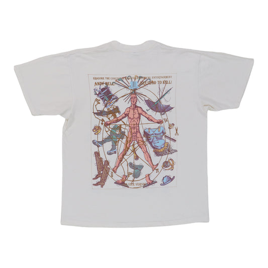 1992 Erasure Dressed To Thrill Shirt Back