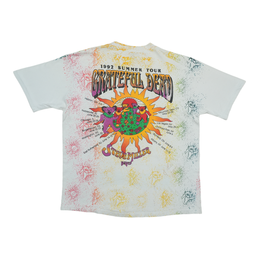 1992 Grateful Dead Summer Tour All Over Print Shirt Back