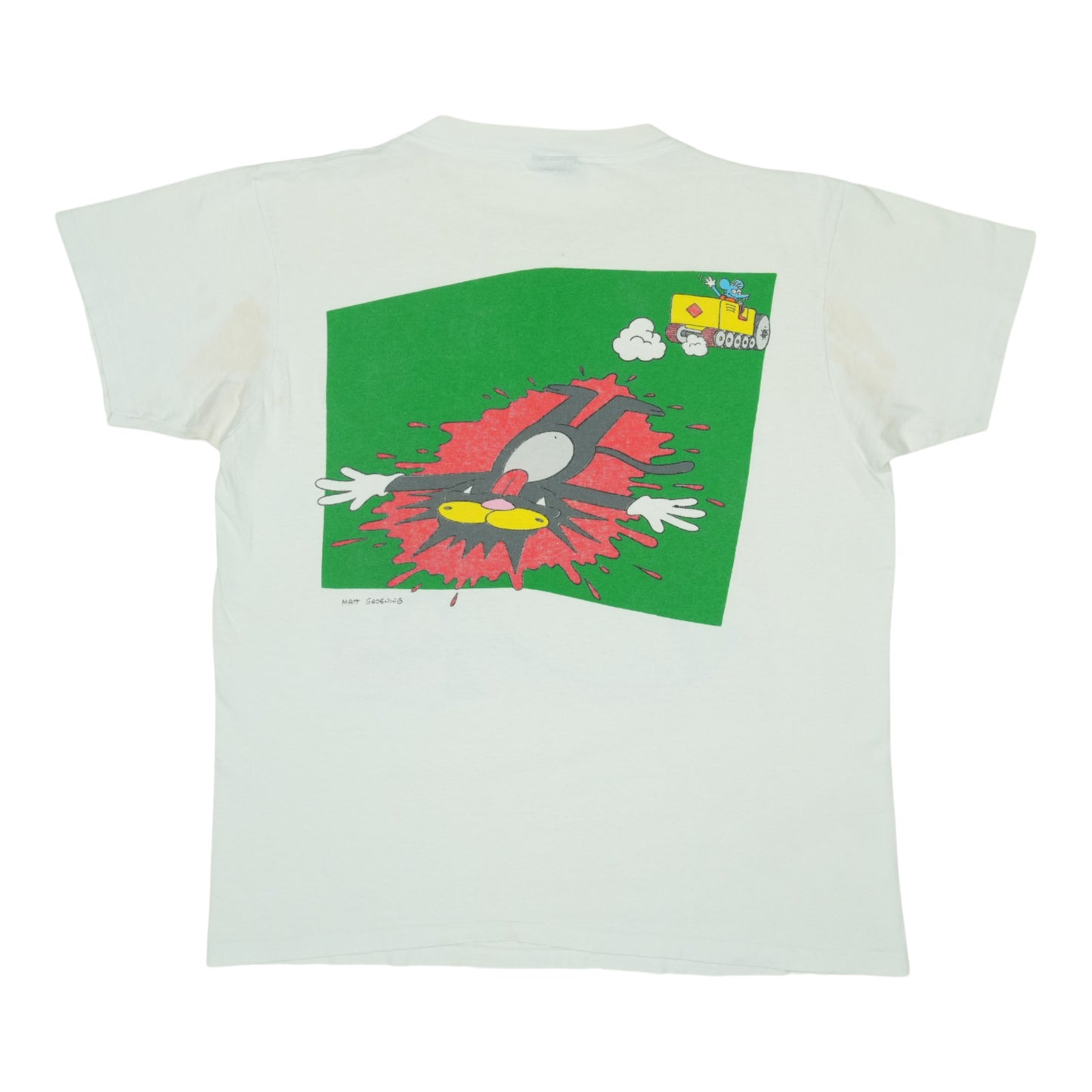 1992 Itchy & Scratchy Show Shirt Back