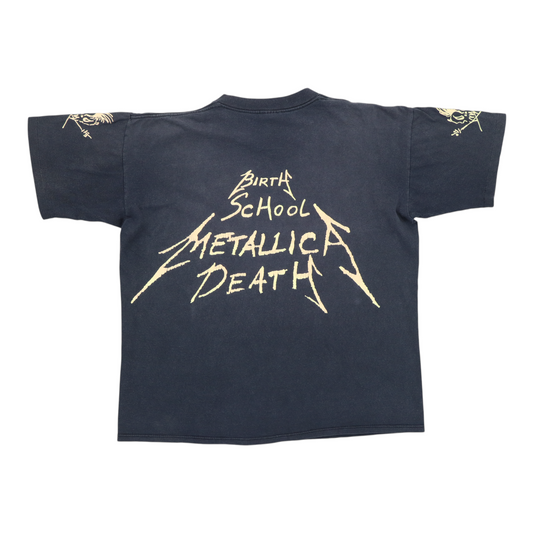 1992 Metallica Birth School Metallica Death Shirt Back