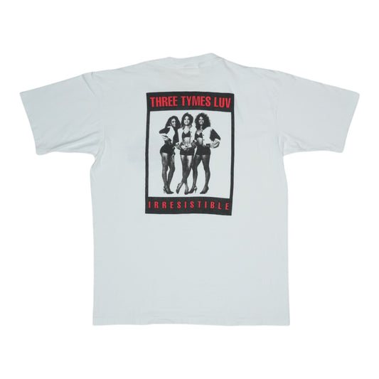 1992 Three Tymes Luv Irresistiable Shirt Back
