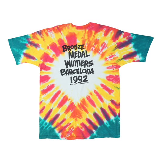 1992 Lithuania Basketball Grateful Dead Tie Dye Shirt