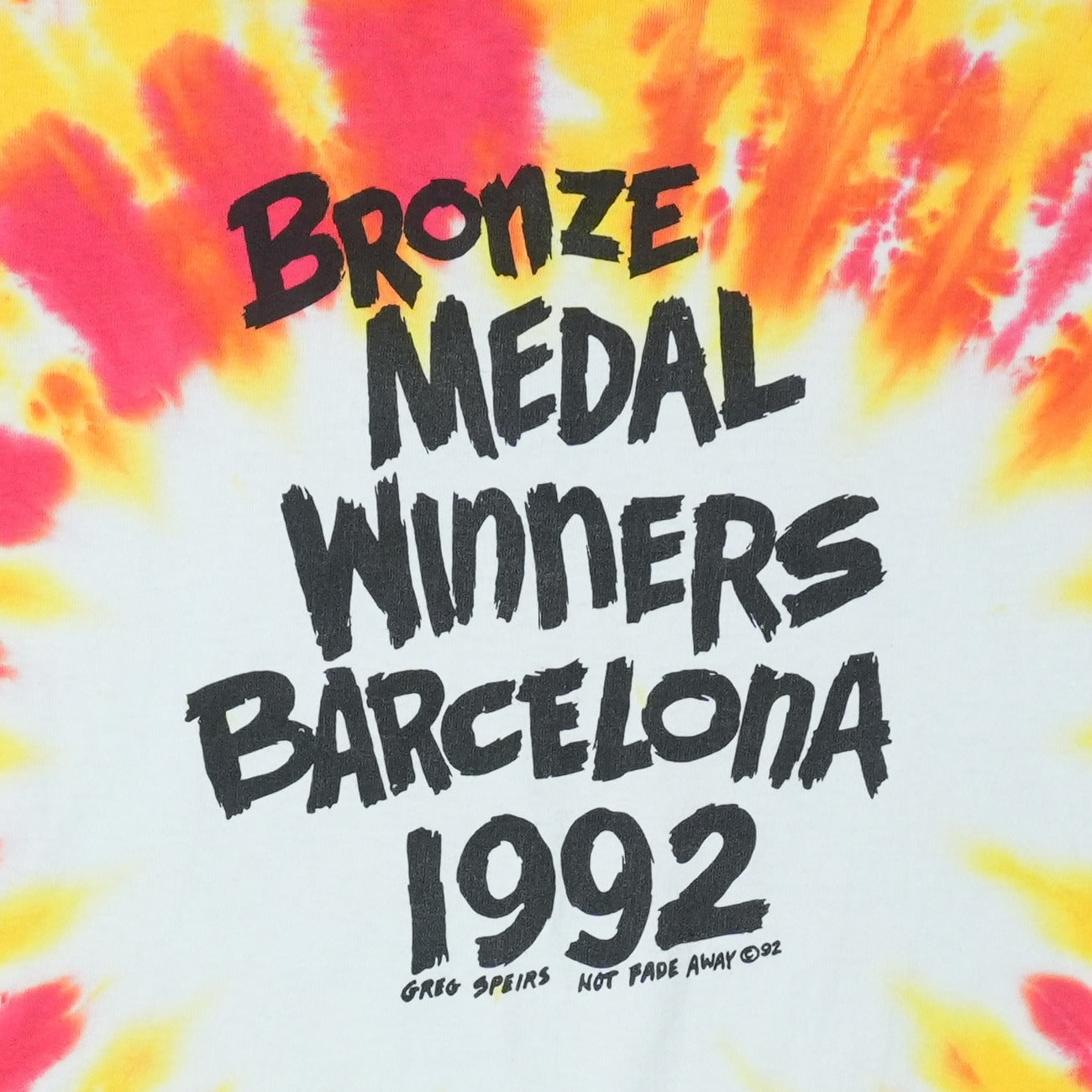 1992 Lithuania Basketball Grateful Dead Tie Dye Shirt
