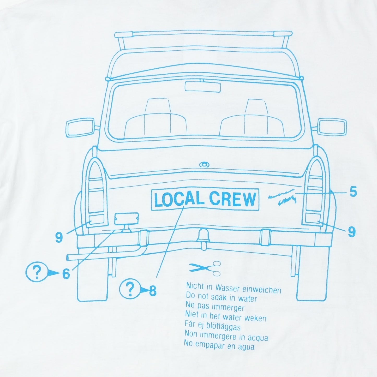 1992 U2 Zoo TV Local Crew Trabant Shirt