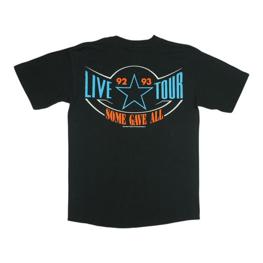 1992 Billy Ray Cyrus Some Gave All Tour Shirt Back