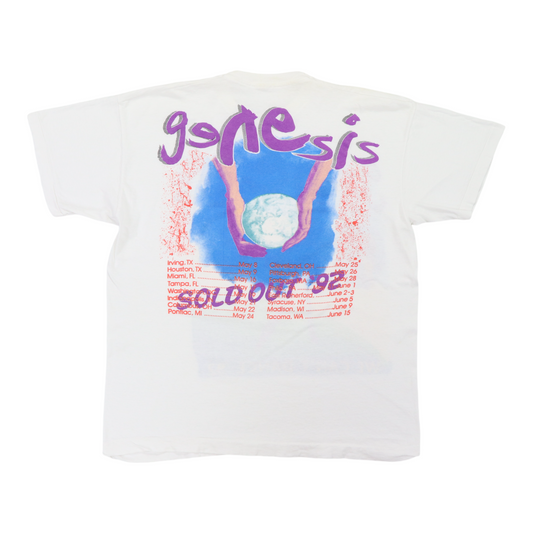 1992 Genesis We Can't Dance Tour Shirt Back