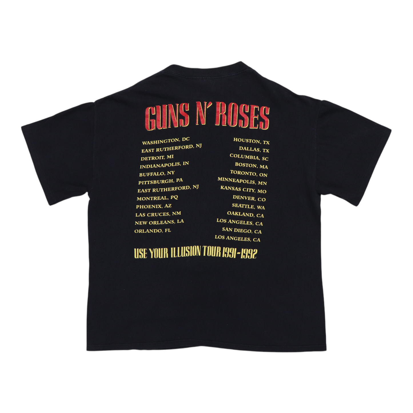 1992 Guns N Roses Bad Apple Use Your Illusion Tour Shirt