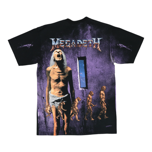 1992 Megadeth All Over Print Shirt Back