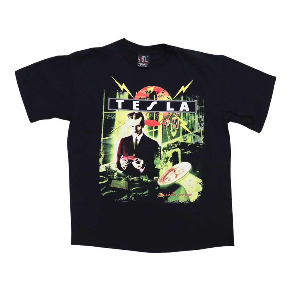 1992 Tesla Psychotic Supper Tour Shirt