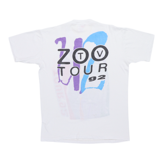 1992 U2 Achtung Baby Zoo Tv Tour Shirt Back