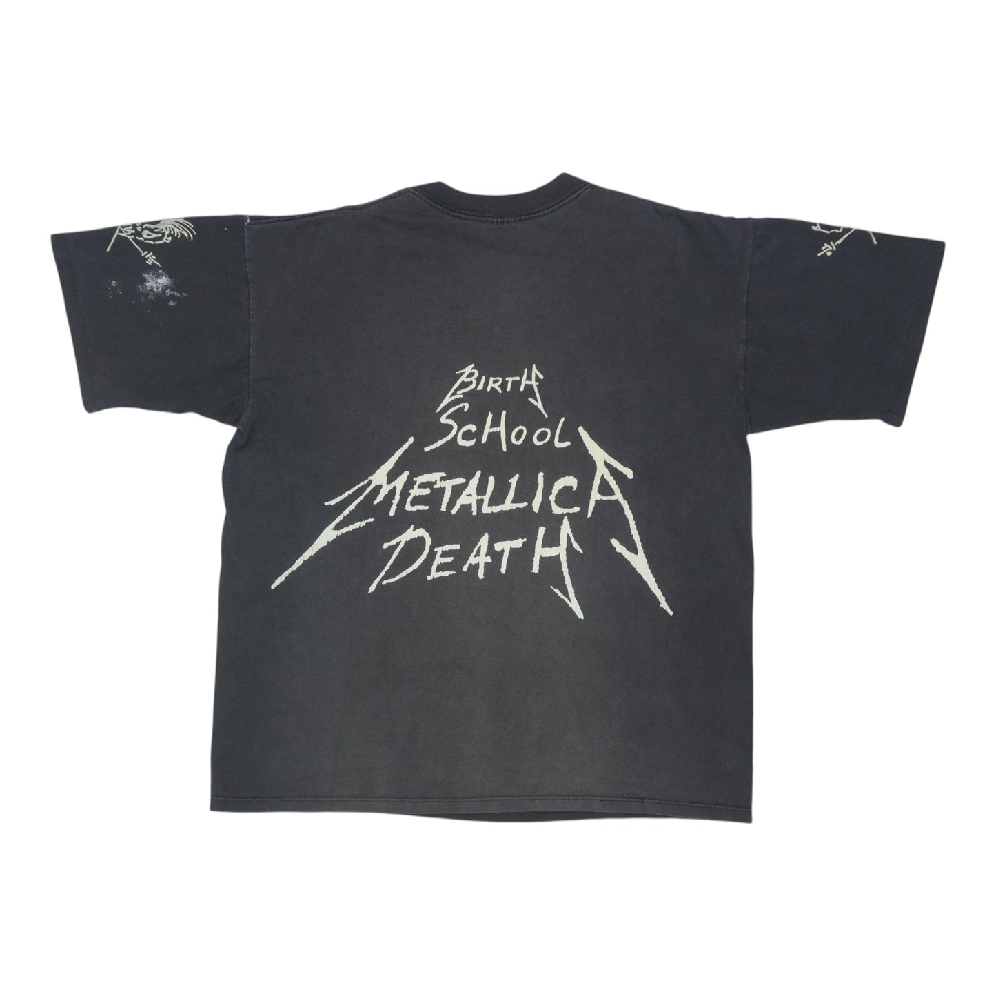 1992 Metallica Birth School Death Shirt Back