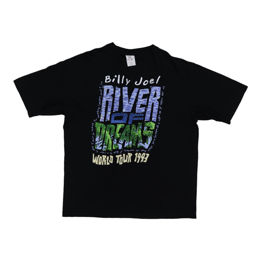 1993 Billy Joel River Of Dreams World Tour Shirt