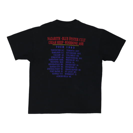 1993 Blue Oyster Cult Total Recall Tour Shirt Back