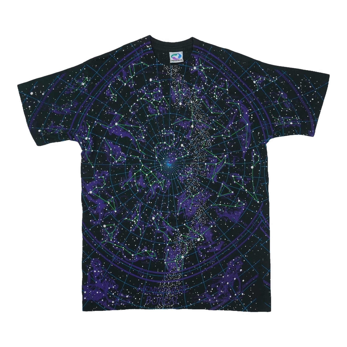 1993 Constellations Liquid Blue All Over Print Shirt