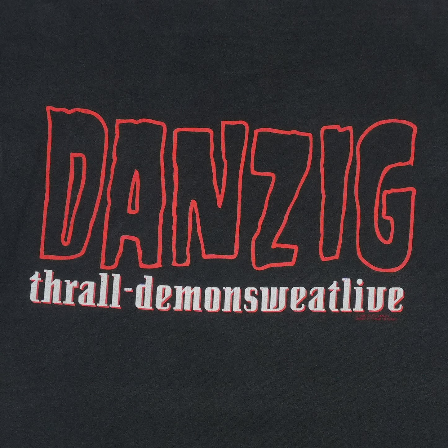 1993 Danzig Thrall Demonsweatlive Shirt Detail 5