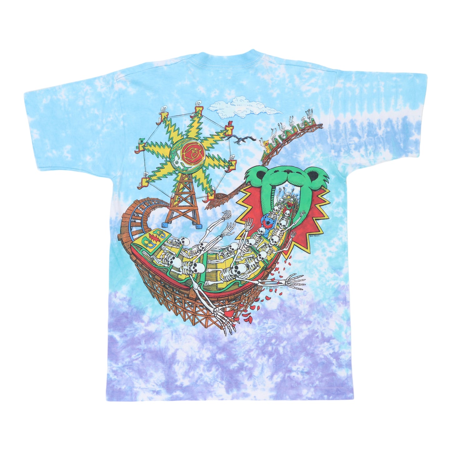 1993 Grateful Dead Roller Coaster Tie Dye Shirt
