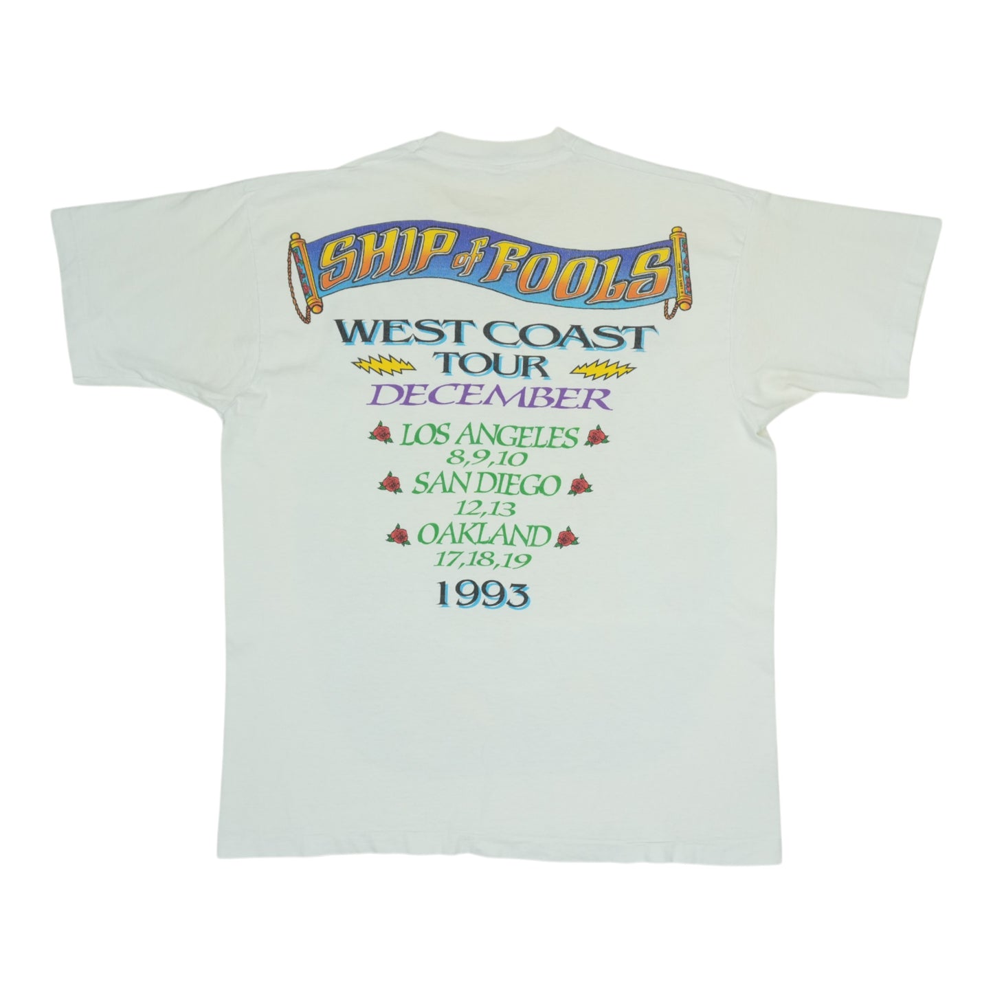 1993 Grateful Dead Ship Of Fools Tour Shirt