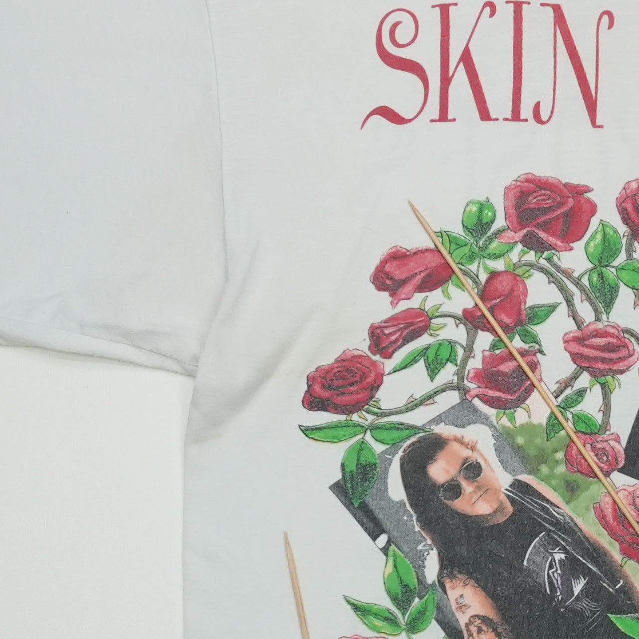 1993 Guns N Roses Skin N Bones World Tour Shirt Detail 7