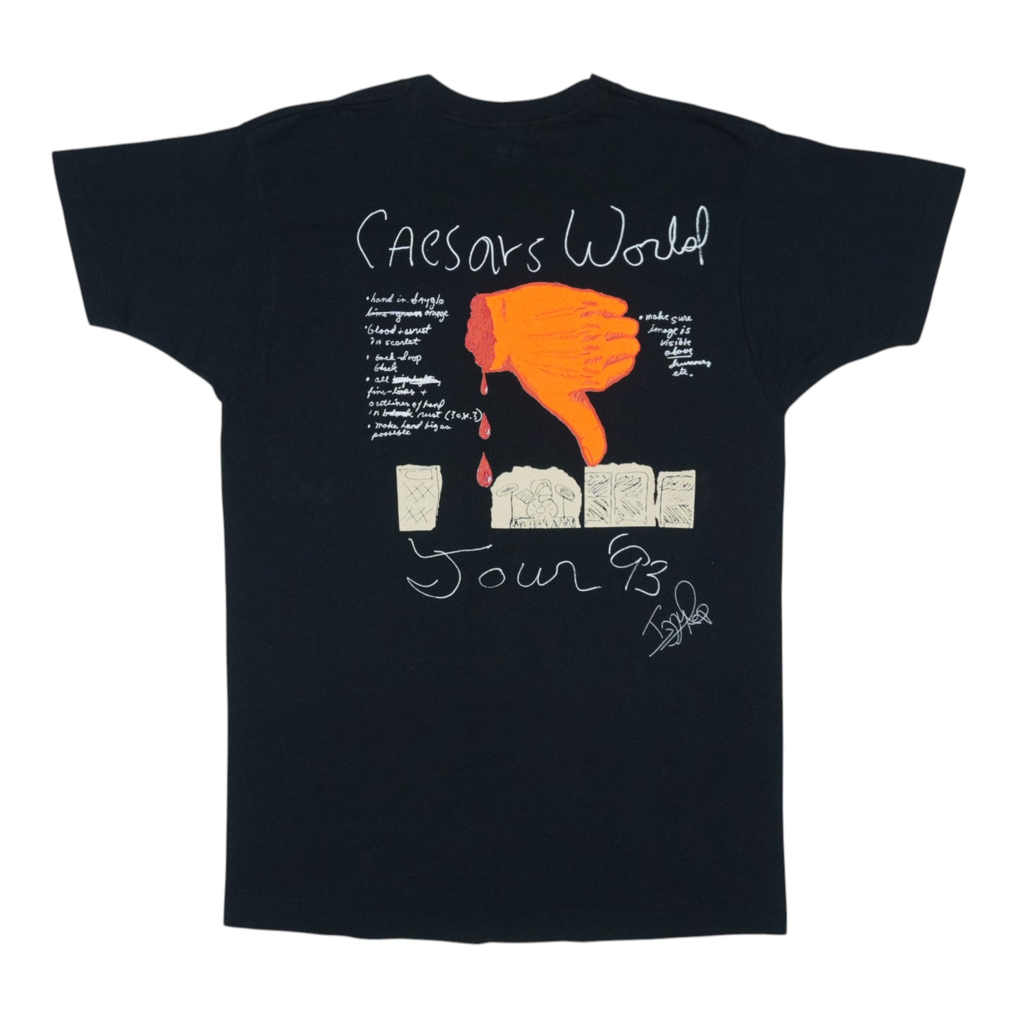 1993 Iggy Pop Caesar's World Tour Shirt