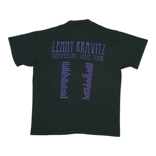 1993 Lenny Kravitz Universal Love Tour Shirt Back