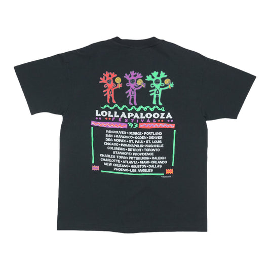 1993 Lollapalooza Festival Tour Shirt Back