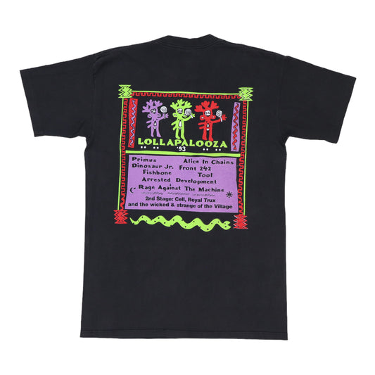 1993 Lollapalooza Tour Shirt Back
