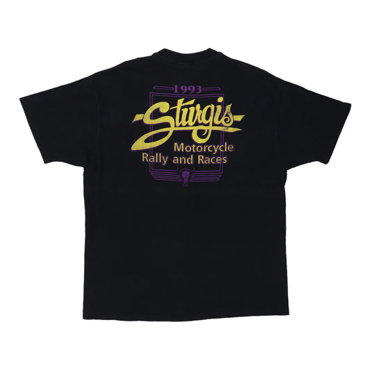 1993 Sturgis Motorcycle Rally Shirt Back