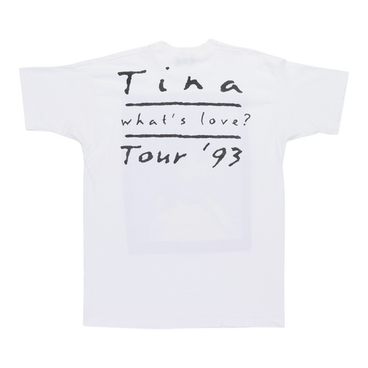 1993 Tina Turner What's Love Tour Shirt Back