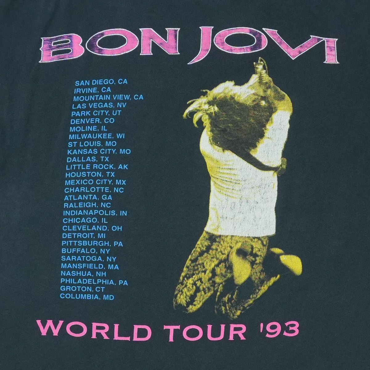 1993 Bon Jovi Keep The Faith World Tour Shirt