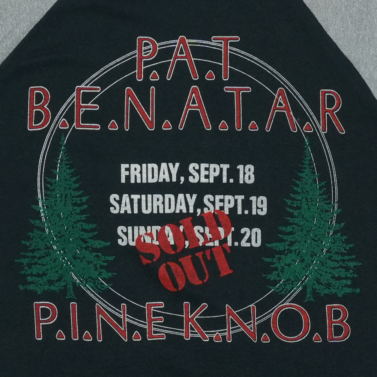 1993 Pat Benatar Pine Knob Tour Jersey Detail 3
