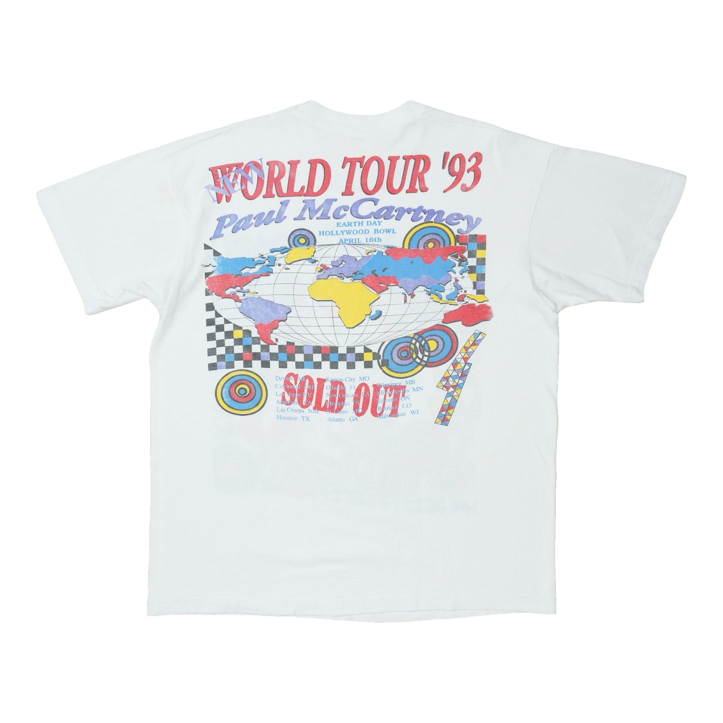 1993 Paul McCartney New World Tour Shirt